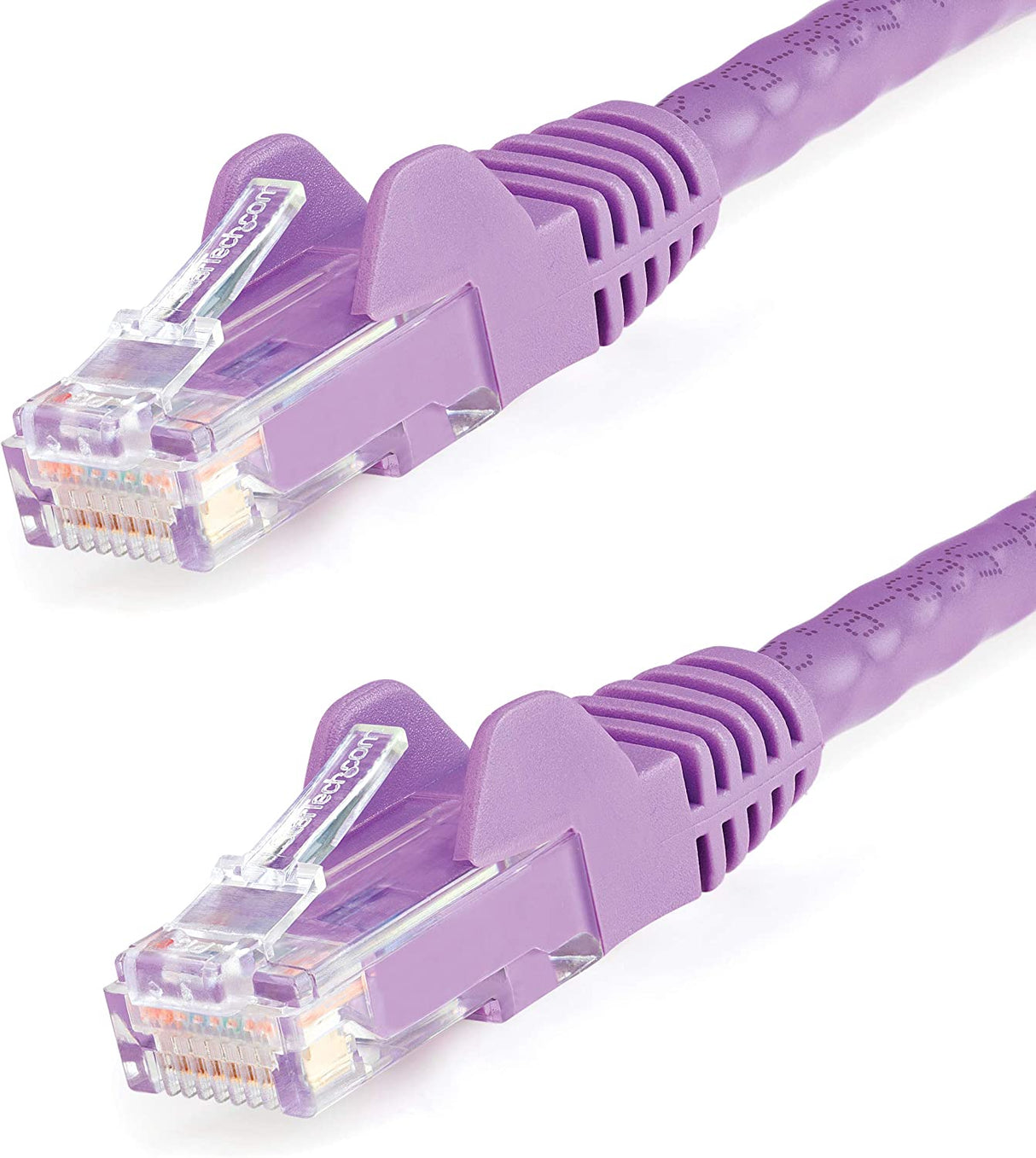 StarTech.com 2ft CAT6 Ethernet Cable - Purple CAT 6 Gigabit Ethernet Wire -650MHz 100W PoE RJ45 UTP Network/Patch Cord Snagless w/Strain Relief Fluke Tested/Wiring is UL Certified/TIA (N6PATCH2PL) Purple 2 ft / 0.6 m 1 Pack