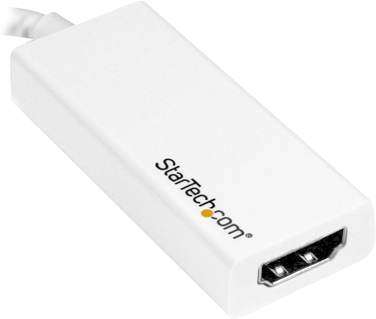 StarTech.com USB C to HDMI Adapter - 4K 30Hz - USB 3.1 Type-C to HDMI Adapter - USB-C to HDMI Dongle - Monitor Adapter - White (CDP2HDW) White 4K 30Hz
