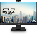 ASUS BE24EQK 23.8” Business Monitor with Webcam, 1080P Full HD IPS, Eye Care, DisplayPort HDMI, Frameless, Built-in Adjustable 2MP Webcam, Mic Array, Stereo Speaker, Video Conference 23.8" IPS w/Webcam &amp; DisplayPort