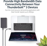 StarTech.com Thunderbolt 3 Cable - 6 ft / 2m - 4K 60Hz - 40Gbps - USB C to USB C Cable - Thunderbolt 3 USB Type C Charger (TBLT3MM2MA) 6ft 40Gbps | Black