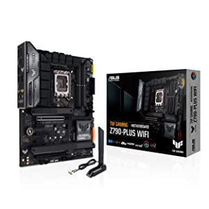 ASUS TUF Gaming Z790-Plus WiFi LGA 1700(Intel®12th&amp;13th Gen) ATX Gaming Motherboard(PCIe 5.0,DDR5,4xM.2 Slots,16+1 DrMOS,WiFi 6,2.5Gb LAN,Front USB 3.2 Gen 2 Type-C®,Thunderbolt 4(USB4),Aura RGB)