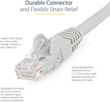 StarTech.com 20ft (6m) CAT6 Ethernet Cable - LSZH (Low Smoke Zero Halogen) - 10 Gigabit 650MHz 100W PoE RJ45 UTP Network Patch Cord Snagless w/Strain Relief - Gray CAT 6, ETL Verified (N6LPATCH20GR) 20 ft Gray