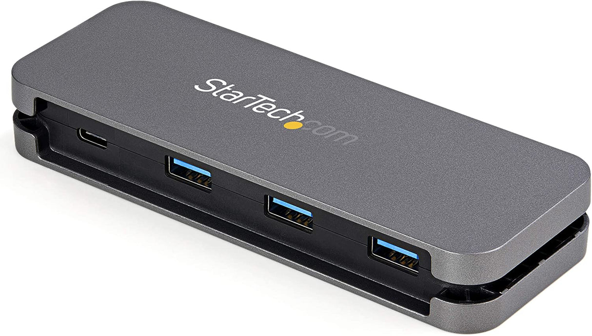 Startech 4 Port USB C Hub - 3X USB-A/1x USB-C - 5Gbps USB 3.0 Type-C Hub (3.2/3.1 Gen 1) - Bus Powered - Portable USB-C to USB-A Adapter Hub - 11.2" (28.5cm) Cable w/Cable Management (HB30CM3A1CB)