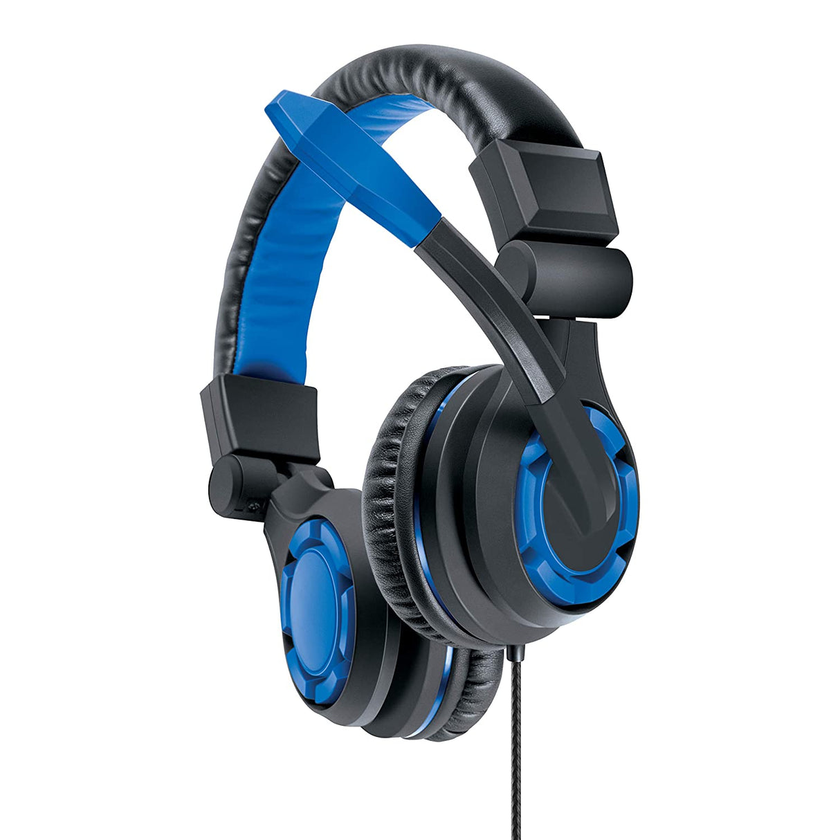 dreamGEAR Grx-340 High Performance, Wired Stereo Gaming Headset for PS5/PS4: 40mm Drivers, Compatible with Xbox One/Series X and S/Switch Blue