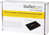 StarTech.com 2.5in USB 3.0 SATA Hard Drive Enclosure w/ UASP for Slim 7mm SATA III SSD / HDD - 7mm 2.5" Drive Enclosure - SATA 6 Gbps (S2510BPU337) 1x | 2.5" SATA III (7mm)