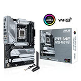 ASUS Prime X670E-PRO WiFi Socket AM5 (LGA 1718) Ryzen 7000 ATX Motherboard(PCIe® 5.0,DDR5,4X M.2 Slots, USB 3.2 Gen 2x2 Type-C®, USB4® Support, WiFi 6E, and 2.5G Ethernet)