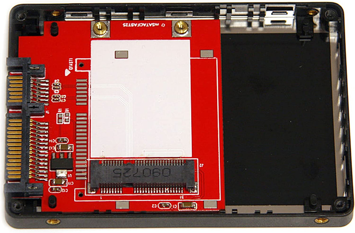 StarTech.com 2.5in SATA to Mini SATA SSD Adapter Enclosure - Mini PCIe ssd Adapter - SATA to mSATA - Mini PCIe SATA (SAT2MSAT25) mSATA Drive 2.5in SATA Enclosure