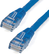 StarTech.com 3 ft. CAT6 Ethernet Cable - 10 Pack - ETL Verified - Blue CAT6 Patch Cord - Molded RJ45 Connectors - 24 AWG Copper Wire ? UTP Cable (C6PATCH3BL10PK) Blue 3 ft / 0.9 m 10 Pack