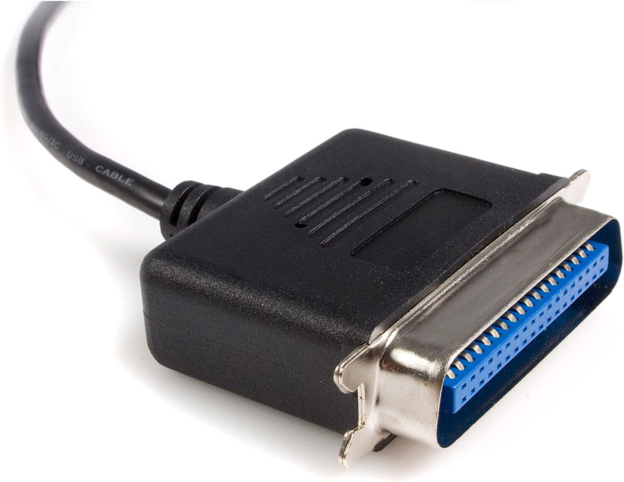 StarTech.com 6 ft. (1.8 m) USB to Parallel Port Adapter - IEEE-1284 - Male/Male - USB to Centronics Cable (ICUSB1284) USB to Parallel 6ft