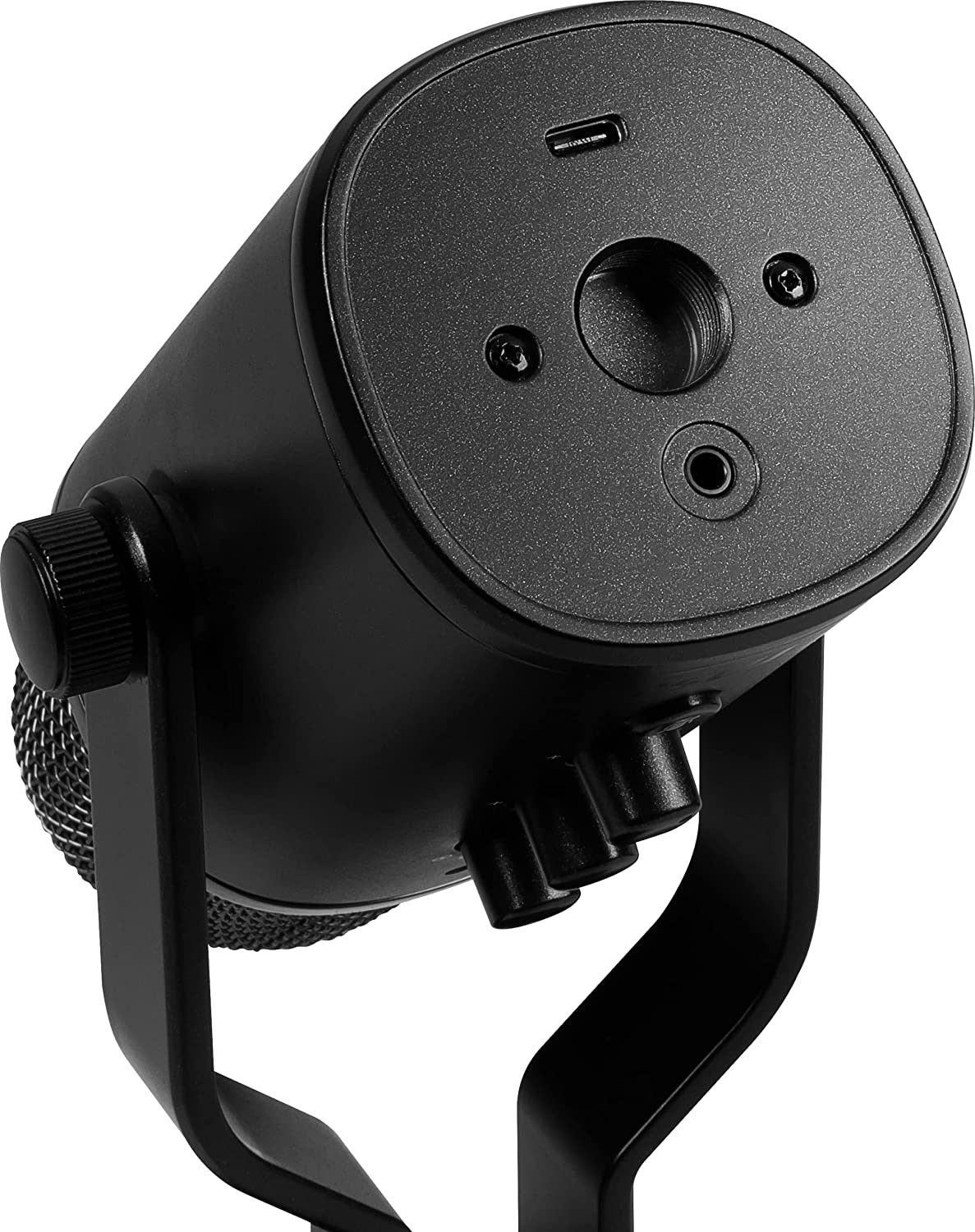 MSI IMMERSE GV60 Streaming Microphone (USB Type-C Interface and 3.5mm Aux, for Professional Applications with Intuituve Control in 4 Modes: Stereo, Omnidirectional, Cardioid and Bidirectional)