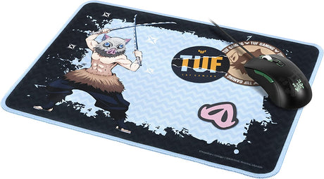 ASUS TUF Gaming P1 Portable Gaming Mouse pad (Nano-Coated, Water-Resistant Surface, Durable Anti-fray Stitching, and Non-Slip Rubber Base), Demon Slayer, INOSUKE