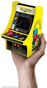 My Arcade Micro Player Mini Arcade Machine: Pac-Man Video Game, Fully Playable, 6.75 Inch Collectible, Color Display, Speaker, Volume Buttons, Headphone Jack, Battery or Micro USB Powered