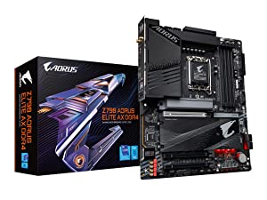 GIGABYTE Z790 AORUS Elite AX DDR4 (LGA 1700/ Intel Z790/ ATX/ DDR4/ Quad M.2/ PCIe 5.0/ USB 3.2 Gen2X2 Type-C/Intel Wi-Fi 6E/ 2.5GbE LAN/Q-Flash Plus/EZ-Latch Plus/Gaming Motherboard) Z790 Z790 AORUS ELITE AX DDR4 Bundle