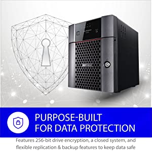 BUFFALO TeraStation 3420DN 4-Bay Desktop NAS 16TB (2x8TB) with HDD NAS Hard Drives Included 2.5GBE / Computer Network Attached Storage / Private Cloud / NAS Storage/ Network Storage / File Server 16 TB (2 X 8TB) TeraStation 3420DN Desktop NAS 4 Drive Bays