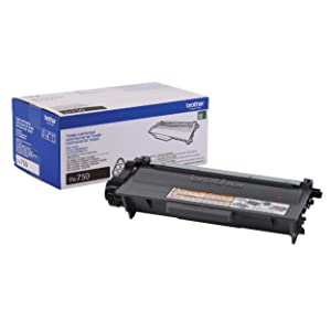 Brother Genuine High Yield Toner Cartridge, TN750, Replacement Black Toner, Page Yield Up To 8,000 Pages, Amazon Dash Replenishment Cartridge 1 - Pack Toner