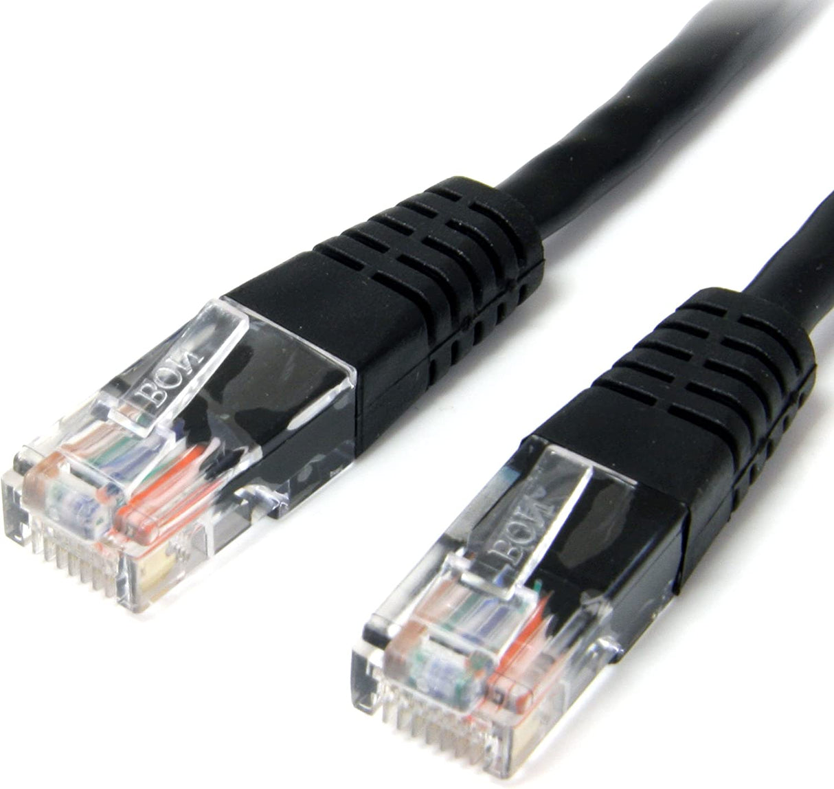 StarTech.com Cat5e Ethernet Cable - 10 ft - Black - Patch Cable - Molded Cat5e Cable - Network Cable - Ethernet Cord - Cat 5e Cable - 10ft (M45PATCH10BK) 10 ft / 3m Black