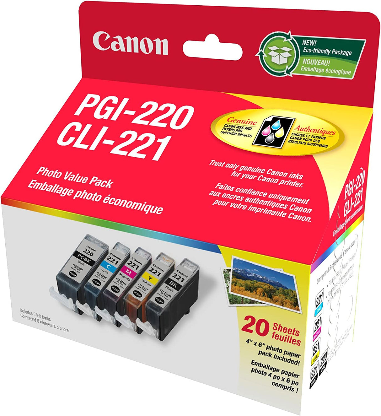 Canon PGI-220/CLI-221 Combo Pack