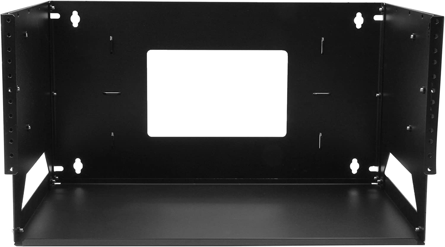 StarTech.com 4U Open Frame Wall Mount Network Rack w/ Built in Shelf ...