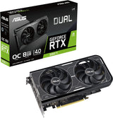 ASUS Dual NVIDIA GeForce RTX 3060 Ti OC Edition Graphics Card (PCIe 4.0, 8GB GDDR6X Memory, HDMI 2.1, DisplayPort 1.4a, 2-Slot Design, Axial-tech Fan Design, 0dB Technology, and More)