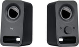 Logitech Multimedia Speakers Z150 with Stereo Sound for Multiple Devices, Black