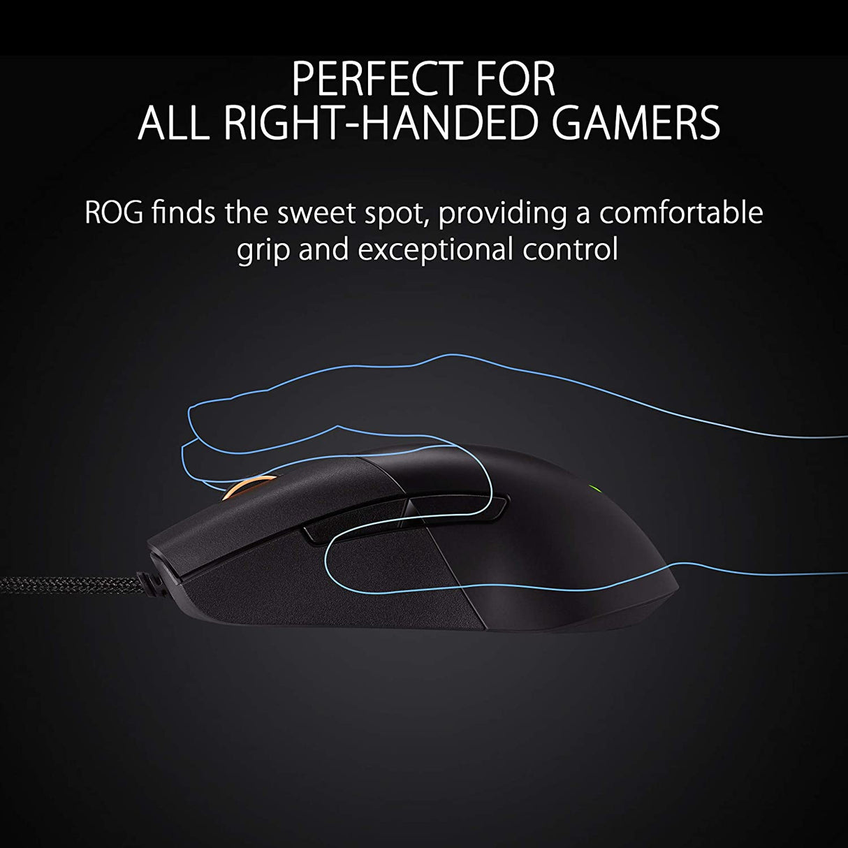 ASUS ROG Keris Ultra Lightweight Wired Gaming Mouse | Tuned ROG 16,000 DPI Sensor, Hot-Swappable Switches, PBT L/R Keys, Swappable Side Buttons, ROG Omni Mouse Feet, ROG Paracord &amp; Aura Sync RGB Ultra Light-Weight