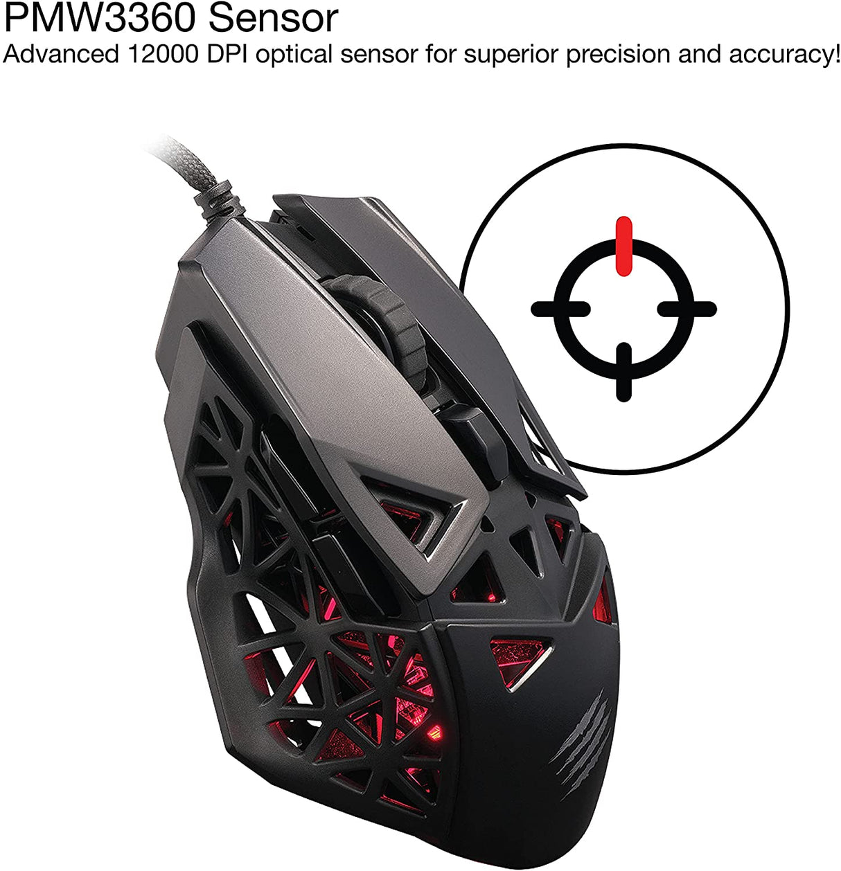 Mad Catz M.O.J.O. M1 Lightweight Optical Gaming Mouse, black (MM04DCINBL00) M.O.J.O. Lightweight