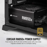 CORSAIR RMX Series™ RM850x 80 Plus Gold Fully Modular ATX Power Supply