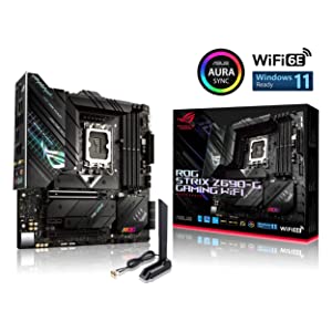 ASUS ROG Strix Z690-G Gaming WiFi 6E LGA 1700(Intel 12th Gen) Micro ATX Gaming Motherboard(PCIe 5.0,DDR5,14+1 Power Stages,2.5 Gb LAN,Thunderbolt 4,3xM.2,Front Panel USB 3.2 Gen 2x2 Type-C Connector)