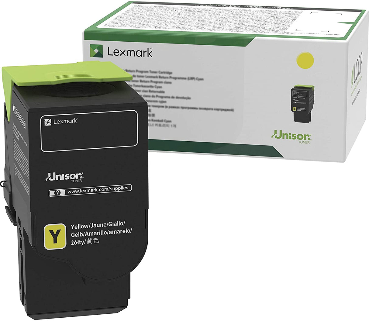 Lexmark C2310Y0 Yellow Return Program Cartridge Toner, standard yield