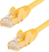 StarTech.com 2ft CAT6 Ethernet Cable - Yellow CAT 6 Gigabit Ethernet Wire -650MHz 100W PoE RJ45 UTP Network/Patch Cord Snagless w/Strain Relief Fluke Tested/Wiring is UL Certified/TIA (N6PATCH2YL) Yellow 2 ft / 0.6 m 1 Pack