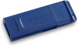 Verbatim 8GB USB 2.0 Flash Drive - Cap-LESS &amp; Universally Compatible - Blue - 97088 8 GB Standard Packaging