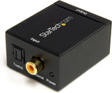 StarTech.com SPDIF Digital Coaxial or Toslink Optical to Stereo RCA Audio Converter - Digital Audio Adapter (SPDIF2AA),Black Toslink/Digital Coax to RCA Stereo Audio