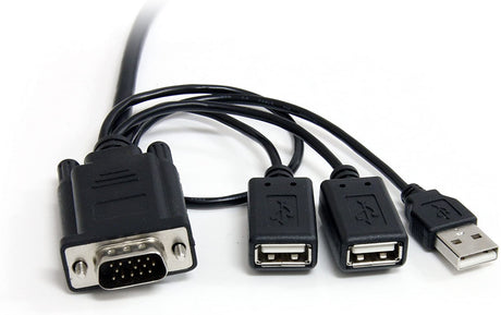 StarTech.com 2 Port USB VGA Cable KVM Switch - USB Powered with Remote Switching (SV221NANOU)