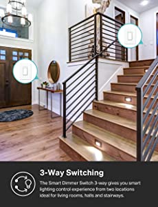 Kasa Smart 3 Way Dimmer Switch KIT, Dimmable Light Switch Compatible with Alexa, Google Assistant and SmartThings, Neutral Wire Needed, 2.4GHz, ETL Certified, No Hub Required, White (KS230 KIT v2) New Version