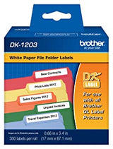 Brother DK-1203 File Folder Label Roll 1 Roll