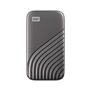 Western digital WD 1TB My Passport SSD Portable External Solid State Drive, Gray, Sturdy and Blazing Fast, Password Protection with Hardware Encryption - WDBAGF0010BGY-WESN 1TB Gray