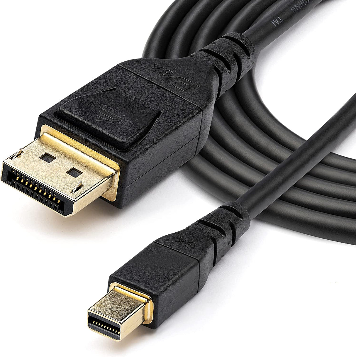 StarTech.com 3ft (1m) VESA Certified Mini DisplayPort to DisplayPort 1.4 Cable - 8K 60Hz HBR3 HDR - Super UHD mDP to DP 1.4 Cord - Slim (34 AWG) Ultra HD 4K 120Hz - Monitor/Video Cable (DP14MDPMM1MB) 3 ft / 1 m