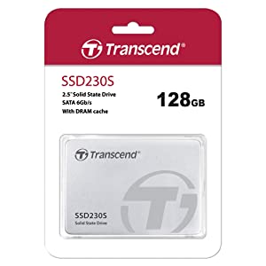 Transcend 128GB SATA III 6Gb/s SSD230S 2.5” Solid State Drive TS128GSSD230S, Silver