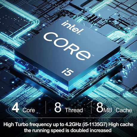 Intel NUC 11, NUC11PAHi5 Canyon Mini PC Desktop, Win 10 Pro Mini Computer, Intel Core i5-1135G7 Processor, 4Core,8MB Cache, 28W Intel Iris Xe Graphics, WiFi6, Thunderbolt 3 (16GB RAM+256GB PCIe SSD) NUC11PAHi5 16GB+256GB