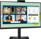 SAMSUNG S40VA Series 24-Inch Computer Monitor, HDMI Monitor, 75Hz Monitor, IPS Monitor, Built-in Webcam, Built-in Speaker &amp; Mic, FreeSync Premium (LS24A400VENXZA)