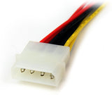 StarTech.com 12in LP4 to 2x SATA Power Y Cable Adapter - Molex to to Dual SATA Power Adapter Splitter (PYO2LP4SATA)