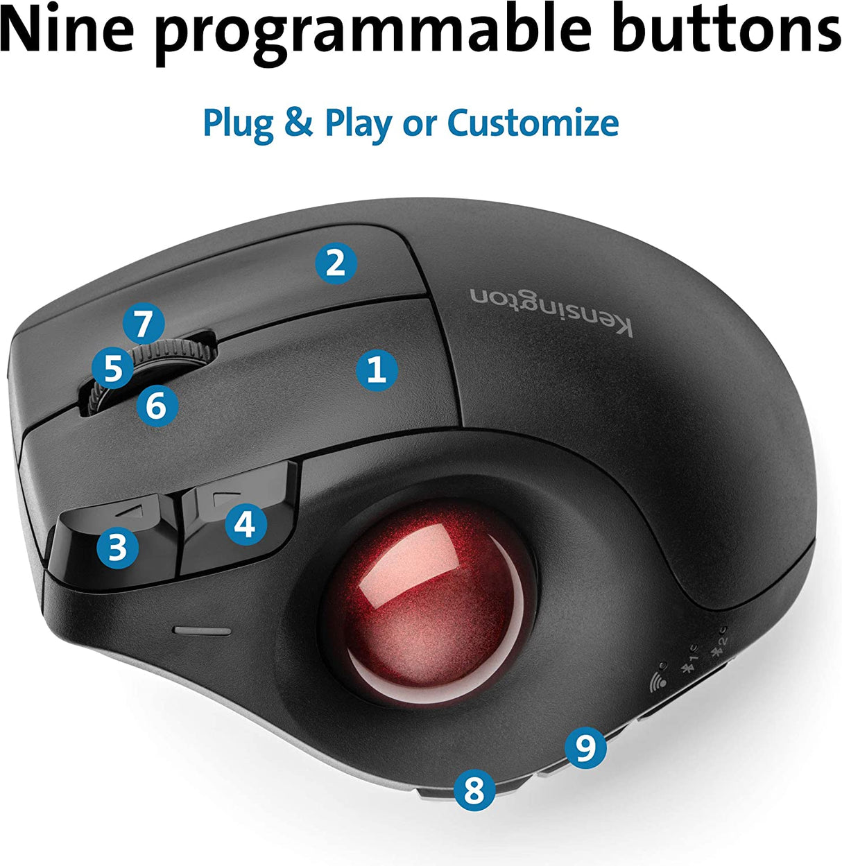 Kensington Pro Fit® Ergo Vertical Wireless Trackball (K75326WW)