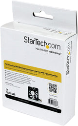 StarTech.com Replacement 70mm TX3 Dual Ball Bearing CPU Cooler Fan - 3 pin case Fan - TX3 Fan - 70mm Fan (FAN7X10TX3), Black 70x10mm TX3