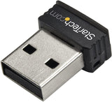 StarTech.com USB 150Mbps Mini Wireless N Network Adapter - 802.11n/g 1T1R Wi-Fi Adapter (USB150WN1X1)