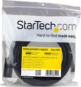 StarTech.com 15ft (5m) Mini DisplayPort to HDMI Cable - 4K 30Hz Video - mDP to HDMI Adapter Cable - Mini DP or Thunderbolt 1/2 Mac/PC to HDMI Monitor/Display - mDP to HDMI Converter Cord (MDP2HDMM5MB) 15 ft / 5 m Black