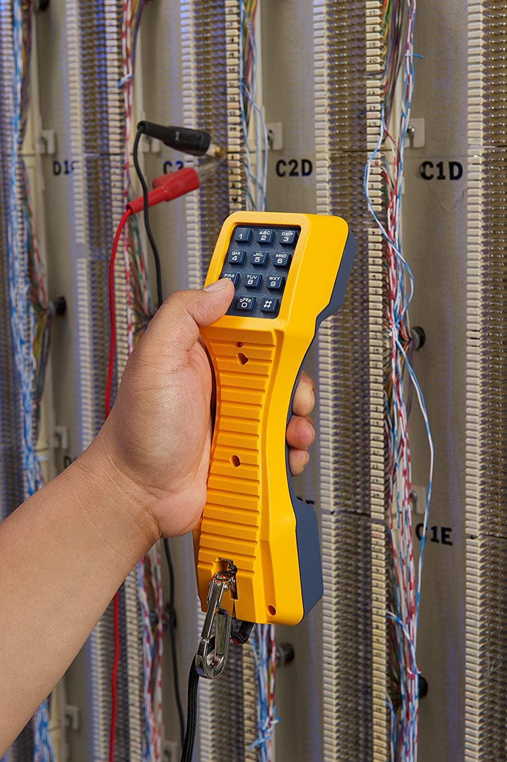 Fluke Networks 19800009 TS19 Telephone Test Set with Angled Bed-of-Nails Clips With ABN Clips