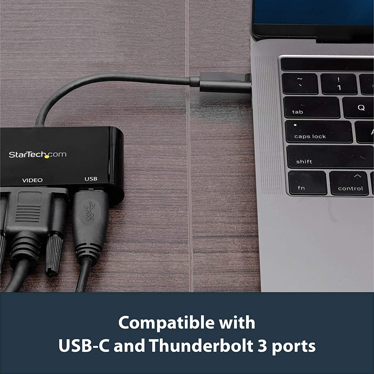StarTech.com USB-C VGA Multiport Adapter - USB-A Port - with Power Delivery (USB PD) - USB C Adapter Converter - USB C Dongle (CDP2VGAUACP) 1x USB-A 3.0 | VGA