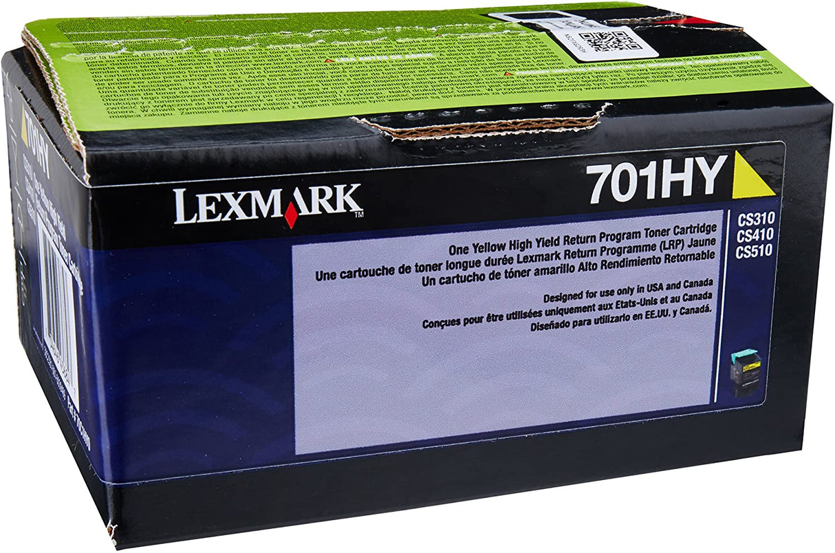 Lexmark 70C1HY0 Yellow High Yield Return Program Toner