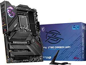 MSI MPG Z790 Carbon WiFi Gaming Motherboard (Supports 12th/13th Gen Intel Processors, LGA 1700, DDR5, PCIe 5.0, M.2, 2.5Gbps LAN, USB 3.2 Gen2, Wi-Fi 6E, ATX)