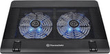 Thermaltake Massive 14 Steel Mesh Panel Dual 140mm Blue LED Fan Adjustable Speed Control 10"-17" Laptop Notebook Cooling Pad CL-N001-PL14BU-A 2 Fans